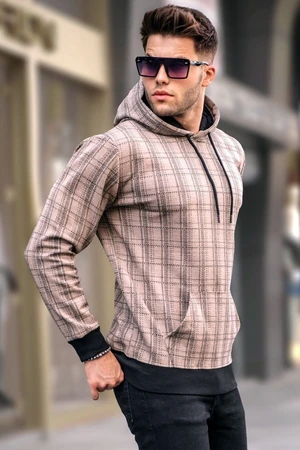Madmext Camel Hoodie Sweatshirt 5330