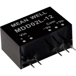 Mean Well MDD02M-09 DC / DC menič napätia, modul   111 mA 2 W Počet výstupov: 2 x