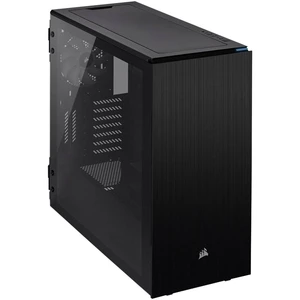 Corsair Carbide 678C TG midi tower PC skrinka čierna 3 predinštalované ventilátory, tlmené, bočné okno, prachový filter