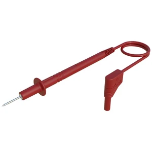 SKS Hirschmann PL 2700 S W r merací kábel [skúšacia špička - 4 mm zástrčka] 1.00 m červená 1 ks