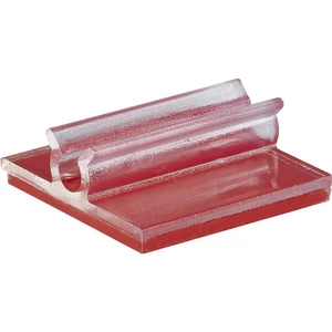 TRU COMPONENTS 93014c467a úchytka samolepiaci 1386633 Priemer káblového zväzku (rozsah) 3.20 mm (max)   priehľadná 1 ks