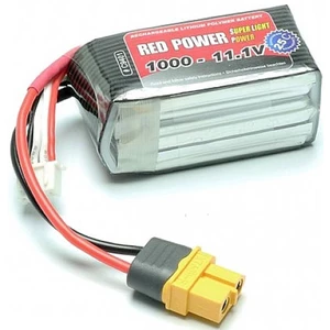 Red Power akupack Li-Pol 11.1 V 1000 mAh Počet článkov: 3 25 C SoftCase zásuvka BEC