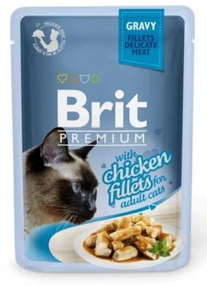 Brit Premium Cat Delicate Fillets In Gravy With Chicken 85g