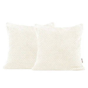 Súprava 2 krémových obliečok na vankúše z mikrovlákna DecoKing Henry, 45 × 45 cm