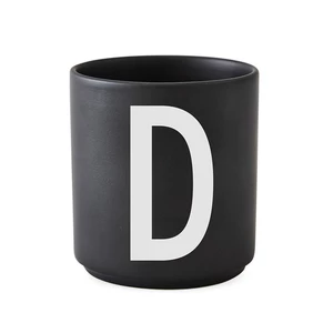 Porcelánový hrnek D DESIGN LETTERS - černý