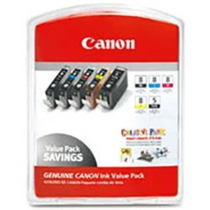 Canon Inkoustová kazeta CLI Value Pack 8 originál kombinované balení černá, zelená, světlá azurová, světlá purpurová, červená 0620B027