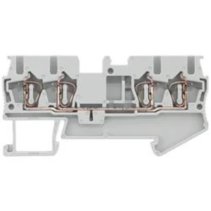 Průchodková svorka přípojka s pružinovým protitahem Siemens 8WH20040AF00, šedá, 50 ks