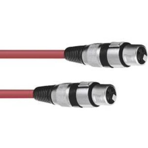 XLR kabel OMNITRONIC, 1,5 m, rt červená