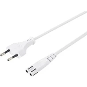 Síťový síťový kabel s napájecí zásuvkou Basetech BT-2300325, 1.50 m, bílá