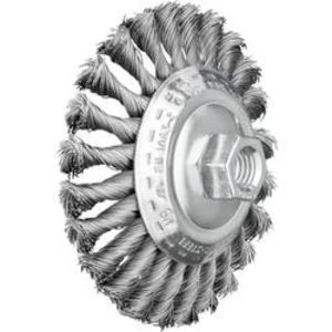 Kuželový kartáč, opinkový, 0,5 x 26 mm, tloušťka drátu 115 mm Se závitem M14 PFERD POS KBG 11515/M14 ST 0,50, 43315001, 1 ks