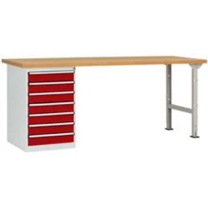 Dílenském COMBI model 6 s multiplex deska, Šxhxv = 1500 x 700 x 840 mm Manuflex WC5118.3003 WC5118.3003