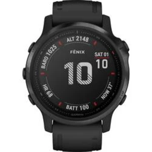 Chytré hodinky Garmin fenix 6S PRO Black w/Black Band (Glass)