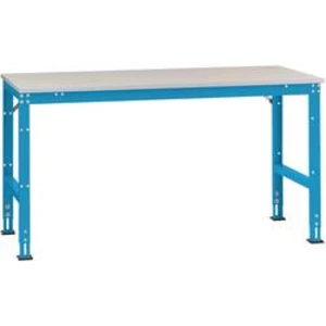 Manuflex AU6009.5012 Pracovní Přístavný stůl Univerzální standardní s PVC dekorační deska, Šxhxv = 1000 x 600 x 760-870 mm