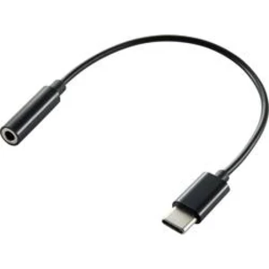 Kabelový adaptér audio Renkforce [1x USB 3.0 zástrčka C - 1x jack zásuvka 3,5 mm] černá