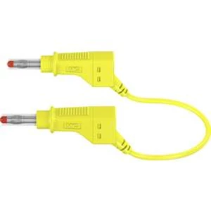 Stäubli XZG425/SIL bezpečnostní měřicí kabely [lamelová zástrčka 4 mm - lamelová zástrčka 4 mm] žlutá, 2.00 m