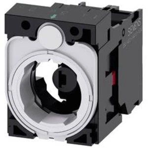 Spínací kontaktní prvek, LED kontrolka s adaptérem Siemens 3SU1501-1AG30-1CA0, 1 rozpínací kontakt, N/A, 24 V DC/AC, 1 ks