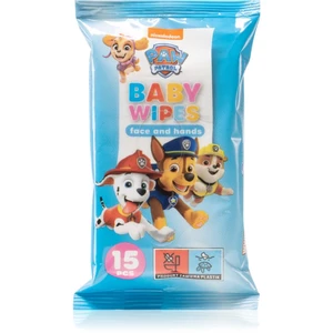 Nickelodeon Paw Patrol Baby Wipes vlhčené ubrousky pro děti 15 ks