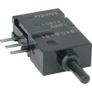 Tlačítko Mentor 1840.6131, 60 V DC/AC, 0,5 A, pájecí očka, 1 přepínací, 1x zap/(zap)