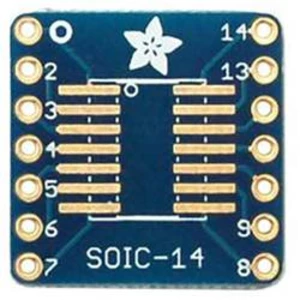 Rozšiřující deska (neosazená) Adafruit SMT Breakout PCB for SOIC-14 or TSSOP-14, 6 ks
