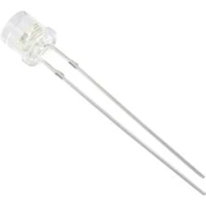 LED s vývody HuiYuan 5634Y1C-KHE-C, typ čočky cylindrický, 5 mm, 90 °, 20 mA, žlutá
