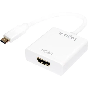 LogiLink UA0236A HDMI adaptér [1x USB 3.1 zástrčka C - 1x HDMI zásuvka] biela  14.00 cm