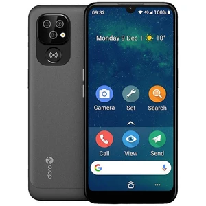 doro 8100 smartfón pre seniorov Dual SIM IP54, nabíjacej stanice čierna