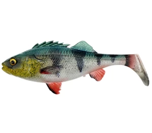 Savage gear gumová nástraha 4d perch shad green silver - 17,5 cm 68 g