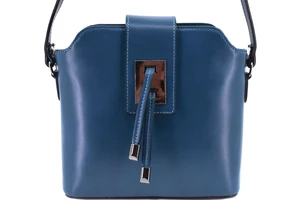 Dámská kožená kabelka crossbody Arteddy - petrolejová