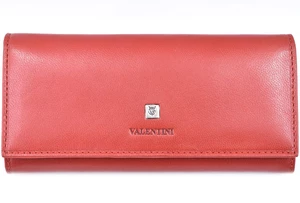 Dámská kožená peněženka Valentini - červená