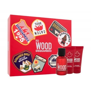 Dsquared2 Red Wood darčeková kazeta toaletná voda 50 ml + sprchovací gél 50 ml + telové mlieko 50 ml pre ženy