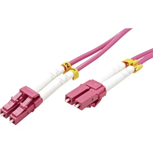 Value 21.99.8755 optické vlákno LWL prepojovací kábel [1x zástrčka LC - 1x zástrčka LC] 50/125 µ Multimode OM4 5.00 m