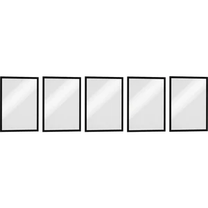 Durable 486901 DURAFRAME MAGNETIC A4 - 4869 magnetický rám DIN A4 čierna (š x v) 238 mm x 324 mm 5 ks