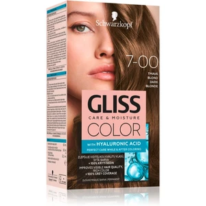 Schwarzkopf Gliss Color permanentná farba na vlasy odtieň 7-00 Dark Blonde