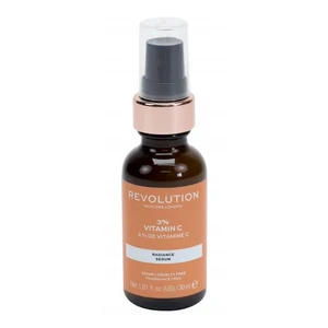 Revolution Skincare Vitamin C 3% Radiance Serum 30 ml pleťové sérum na všechny typy pleti; proti vráskám; na rozjasnění pleti