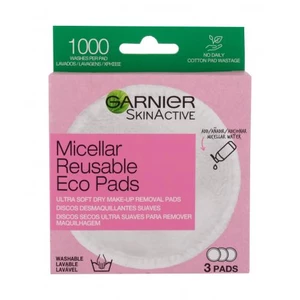 Garnier SkinActive Micellar Reusable Eco Pads 3 ks odličovací ubrousky pro ženy