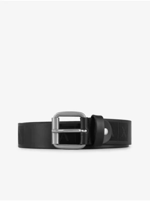 Black Men's Leather Belt Armani Exchange - Men's