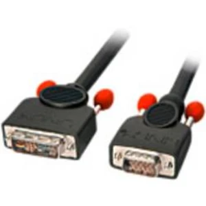 DVI / VGA kabel LINDY [1x DVI zástrčka 12+5pólová - 1x VGA zástrčka] černá 3.00 m