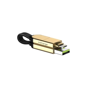 Kábel Rolling Square inCharge X 6v1, USB, USB-C, Micro USB, Lightning (RS-X03R) čierny/béžový Rolling Square inCharge X - nabíjecí a datový kabel 6 v 