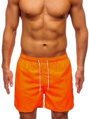 Oranžové pánske kúpacie šortky Bolf ST019