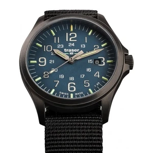 mb-microtec - Traser Hodinky Traser P67 Officer Pro Gunmetal Blue - na textilním NATO řemenu