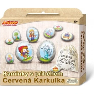 Creatoys Malování na oblázky s příběhem Červená Karkulka kreativní sada v krabičce