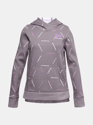 Under Armour Mikina Rival Bluza z kapturem z nadrukiem z polaru