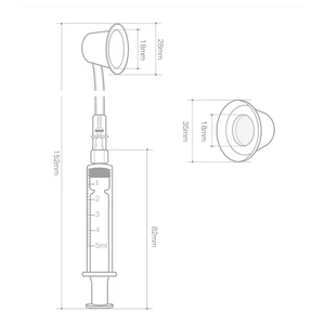1 Set Nipple Aspirator Puller Shaper Feeding Sucking for Flat Inverted Nipples Treatment Redress Correction Niplette Attractor