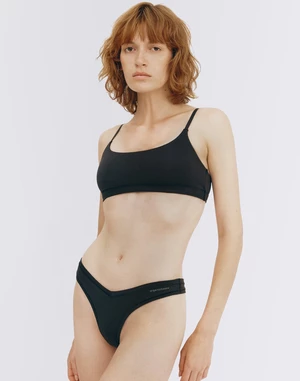 Organic Basics Flex Thong Black L