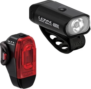 Lezyne Mini Drive 400XL/KTV Drive Pro+ Pair Black/Black Front 400 lm / Rear 75 lm Arrière Éclairage de vélo