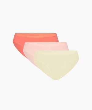 Dámské kalhotky ATLANTIC Sport 3Pack - ecru/světle korálové/světle růžové