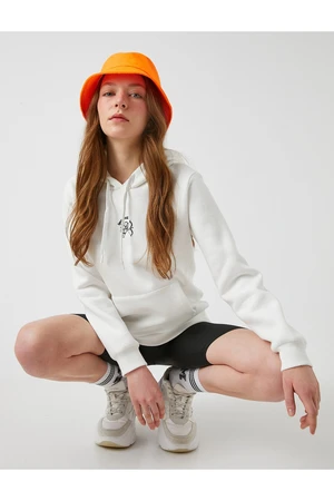 Koton Minimal Printed Hoodie