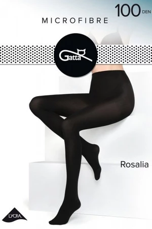 Gatta Rosalia microfibre 100 den grafitové plus Punčochové kalhoty 5 grafitová (tmavě šedá)