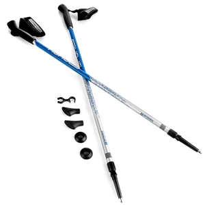 Spokey MEADOW Hole Nordic Walking 2-dielne, anti-shock system, striebrno-blue