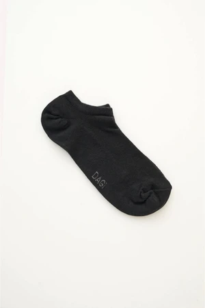 Dagi Black Men's Short Cotton Crewneck Socks